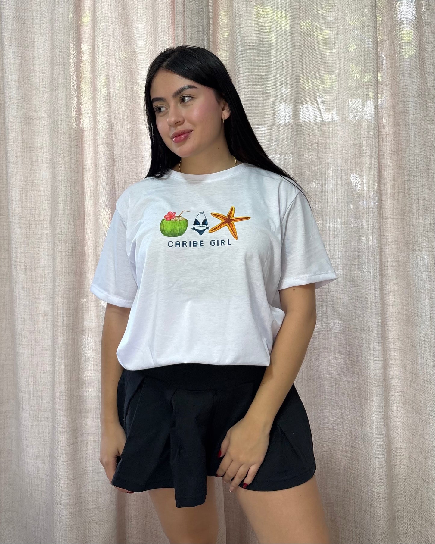 Camiseta Caribe Girl Oversize