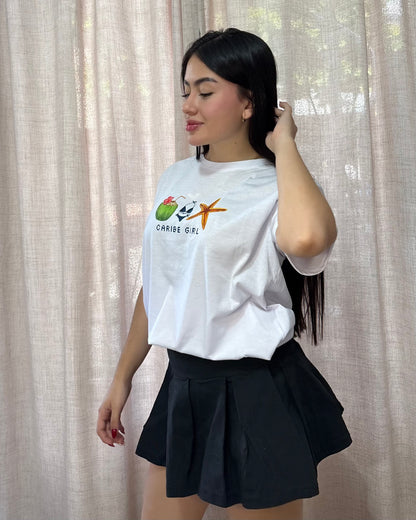 Camiseta Caribe Girl Oversize