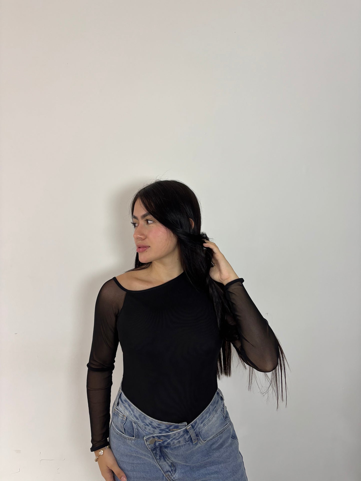Body Alejandra Mallatex Negro